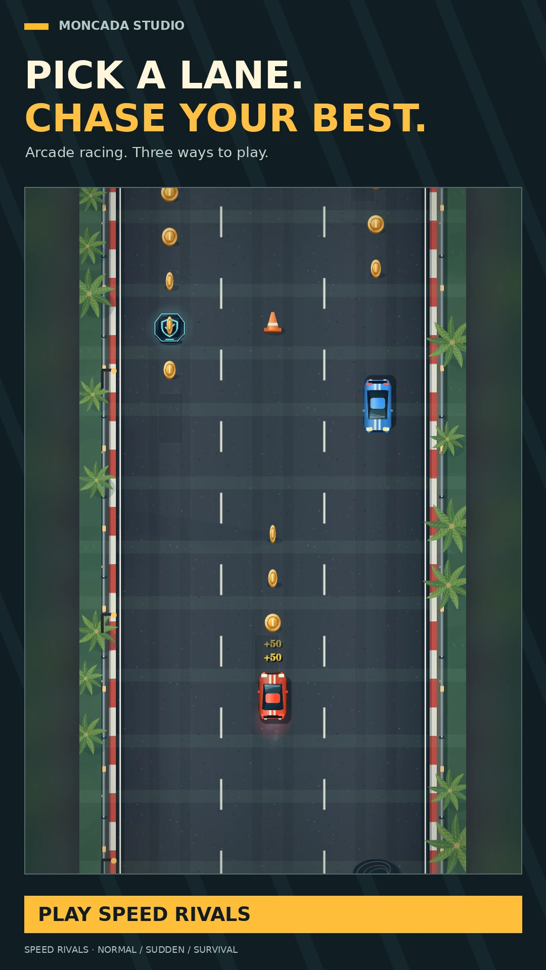 Speed Rivals — Dodge traffic, hit the nitro and beat your best score in Speed Rivals
