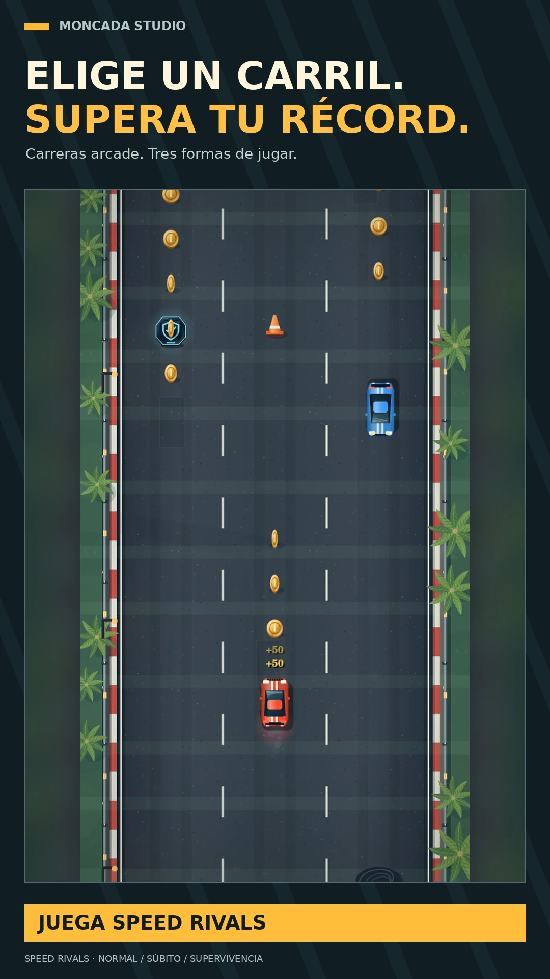 Speed Rivals — Esquiva el tráfico, activa el turbo y supera tu marca en Speed Rivals